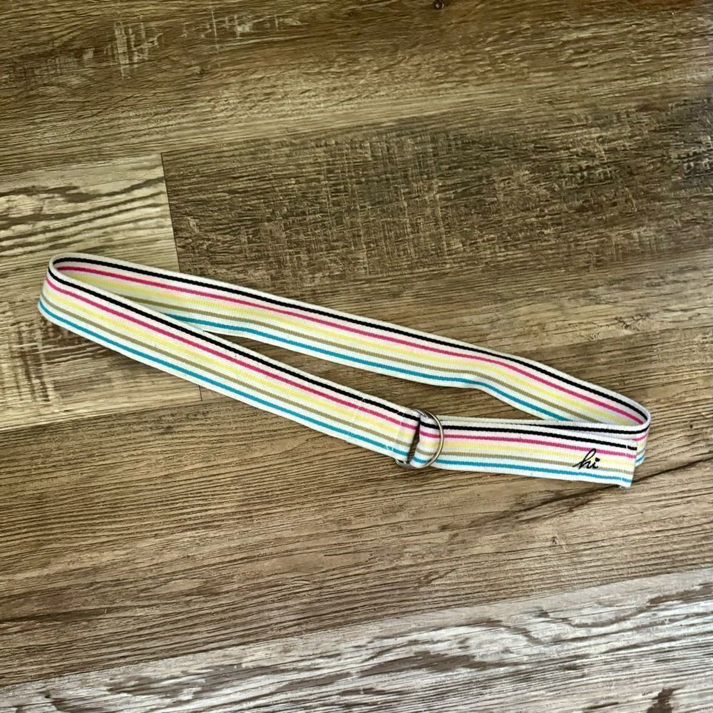 Unbranded Multicolored Canvas Belt Size Medium/Large
